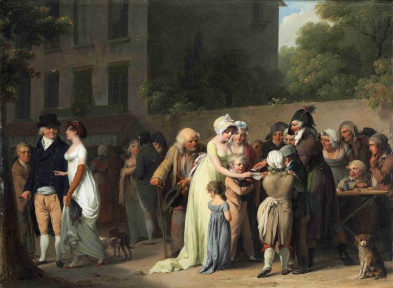 The Card Sharp on the Boulevard,Louis Léopold Boilly,Obraz olejny,Obraz olejny, parodia sztuki