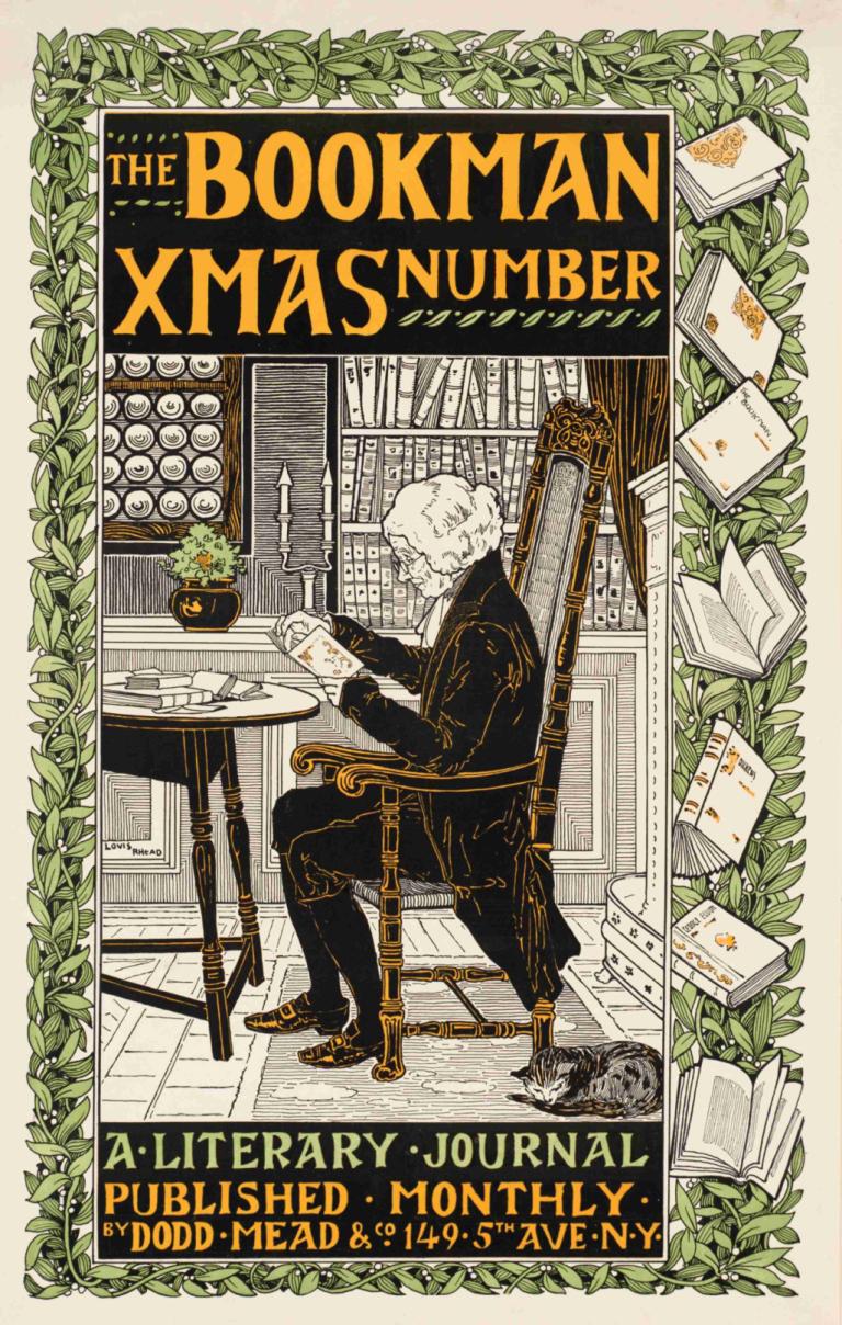 The bookman Xmas number,The bookman Xmas nummer,Louis Rhead,Illustration,Illustration, 1 dreng, Bestil