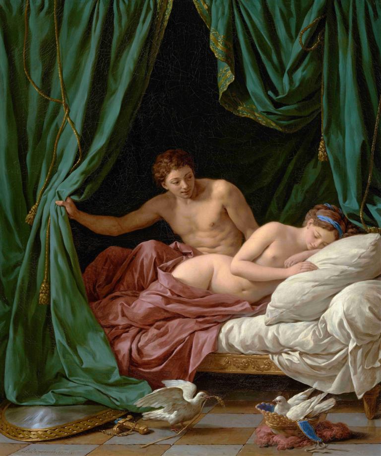 Mars and Venus, Allegory of Peace,Mars ve Venüs, Barış Alegorisi,Louis-Jean-François Lagrenée,Yağlı boya