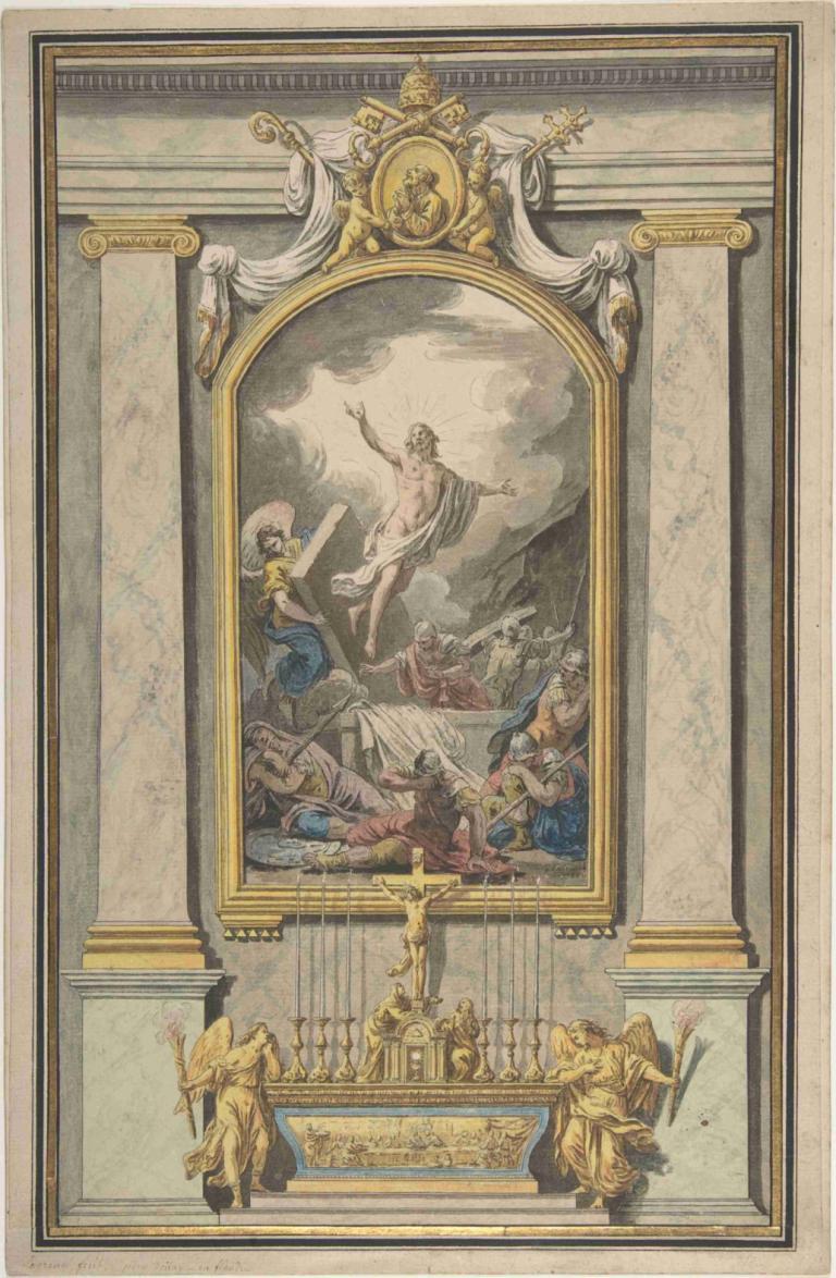 The Resurrection,Die Auferstehung,Louis-Jean-François Lagrenée,Ölgemälde,Ölgemälde, Kunstparodie, Rüstung