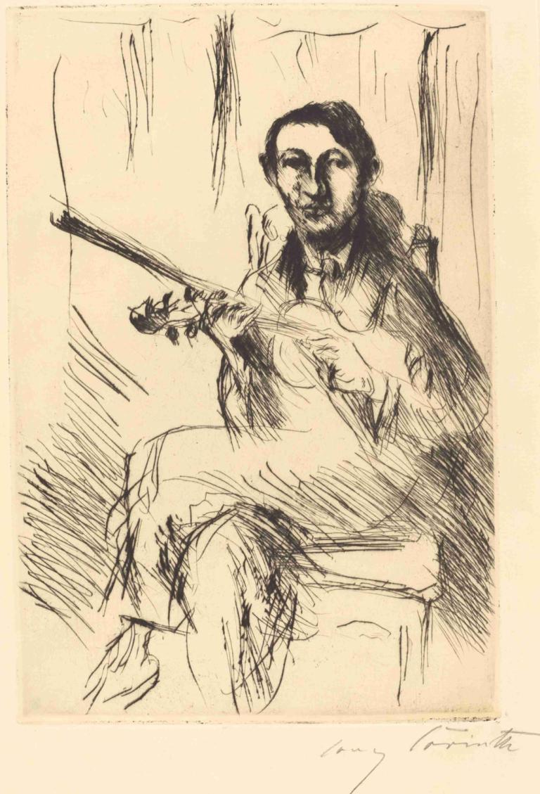 Andreas Weissgaerber-I (Bildnis Andreas Weissgaerber),Lovis Corinth,Copperplate Etching,Copperplate Etching