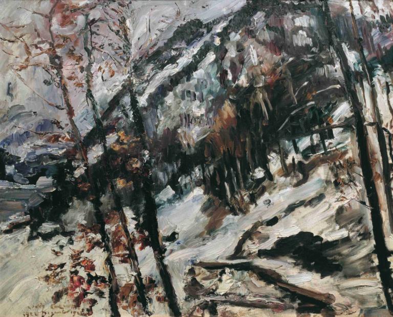 Der Herzogstand Am Walchensee Im Schnee,Herzogstand nad jeziorem Walchensee w śniegu,Lovis Corinth