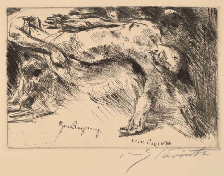 Entombment,Begrafenis,Lovis Corinth,Lovis Korinthe,Koperplaatetsing,Koperplaatetsing, monochroom, geen mensen