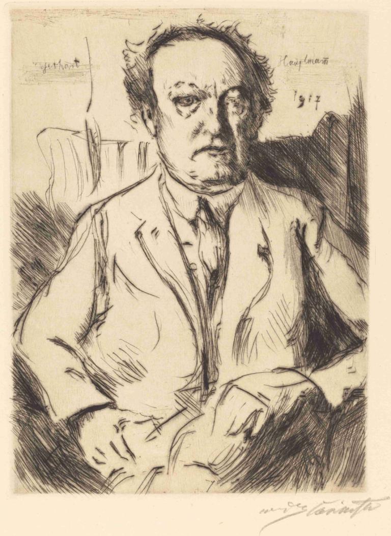 Gerhart Hauptmann,แกร์ฮาร์ด โฮปแมน,Lovis Corinth,โลวิส โคลินส์,ร่าง,ร่าง, เด็กชาย 1 คน, โฟกัสชาย, เดี่ยว