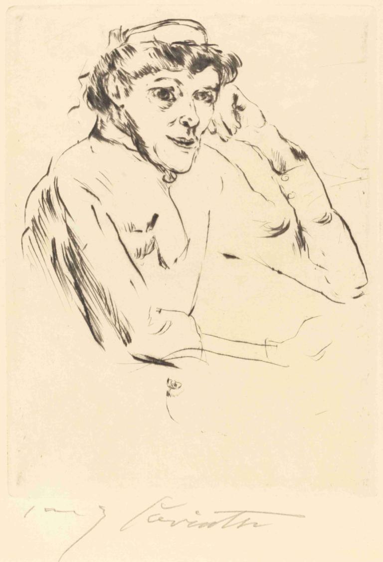 Nurse (Pflegerin),Медсестра (сиделка),Lovis Corinth,Ловис Коринф,Эскиз,Эскиз, соло, 1 мальчик, мужской фокус