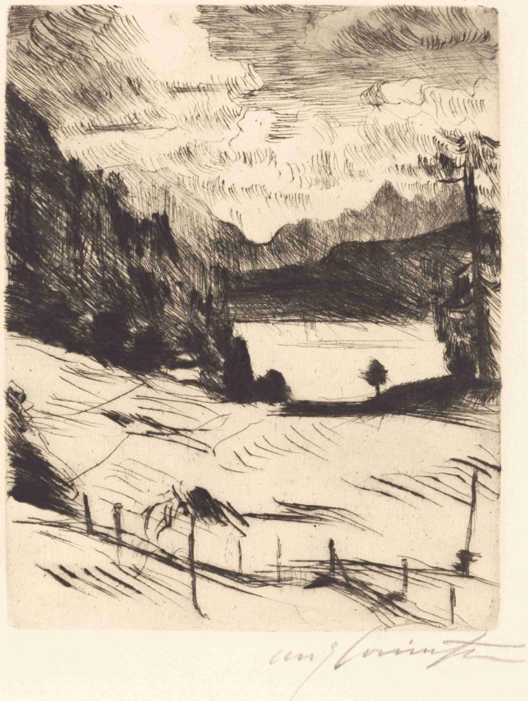 On the Walchen Sea (Am Walchensee),Ở vùng biển Wal- đàn (Am Wachensee),Lovis Corinth,- Lovis Collins.