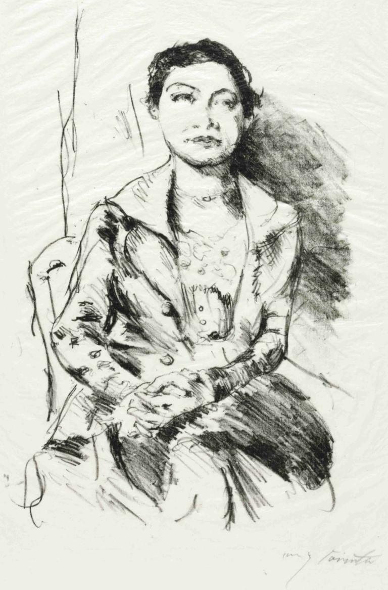 Portrait of a Young Woman [Anneliese Halbe],“Chân dung người phụ nữ trẻ” [Annerys Halbe],Lovis Corinth