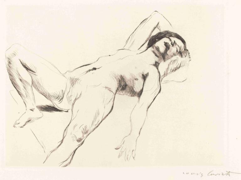 Reclining Female Nude - I (Liegender Weiblicher Akt I),Phụ nữ nằm ngửa, khỏa thân (Leigender Weblicher Akt I)