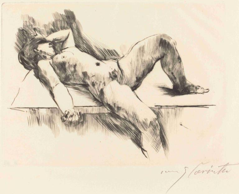 Reclining Female Nude - III (Liegender Weiblicher Akt III)