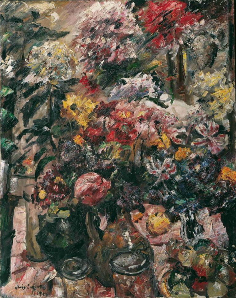 Stillleben Mit Chrysanthemen Und Amaryllis,Nature morte aux chrysanthèmes et amaryllis,Lovis Corinth