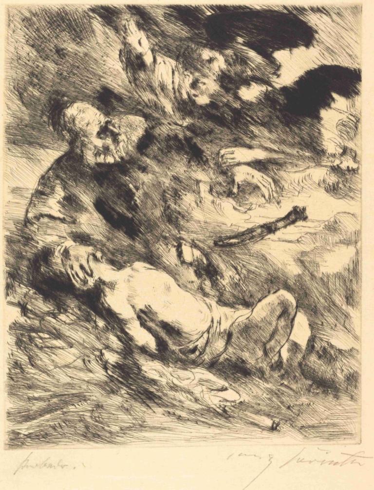 The Sacrifice of Isaac (Die Opferung Isaacs),이삭의 희생(Die Opferung Isaacs),Lovis Corinth,로비스 코린트,동판 에칭,동판 에칭