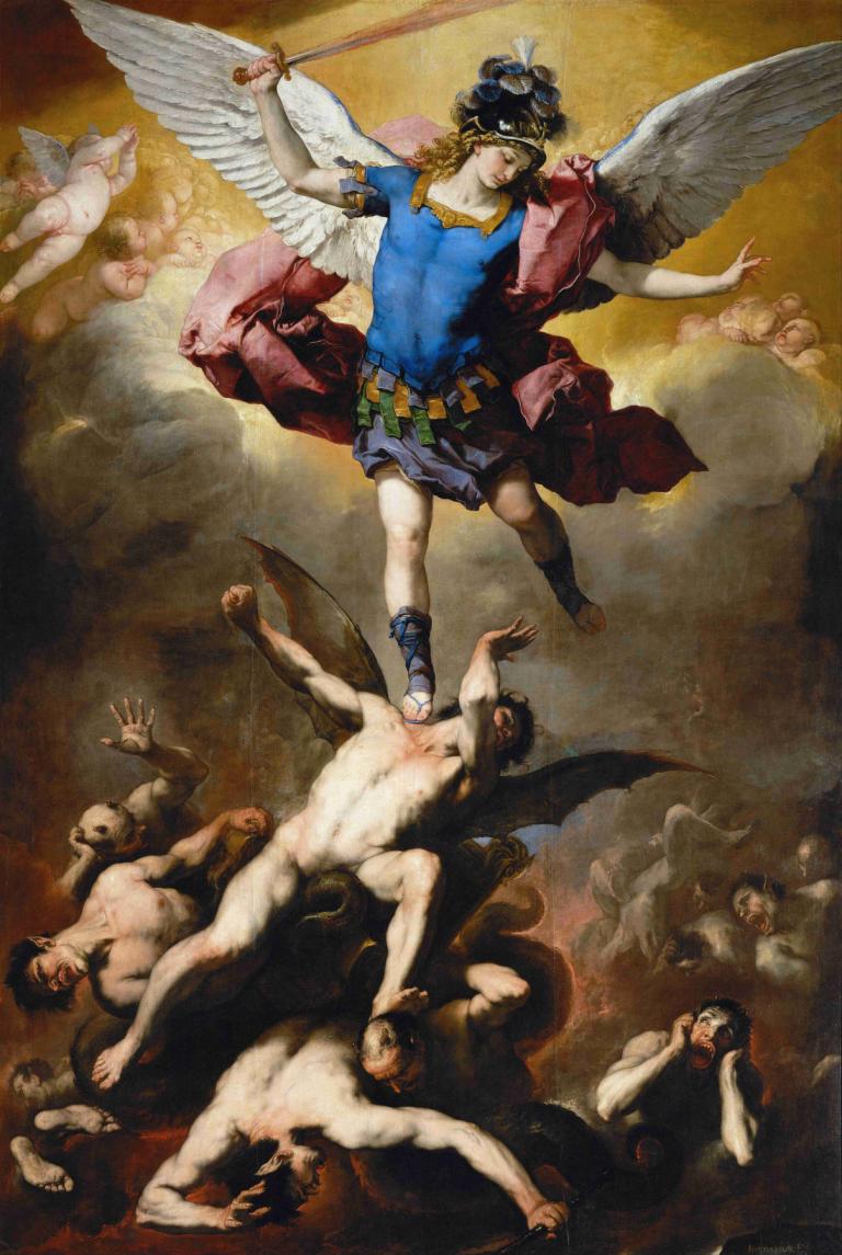 The Fall of the Rebel Angels,Kejatuhan Malaikat Pemberontak,Luca Giordano,Lukisan cat minyak