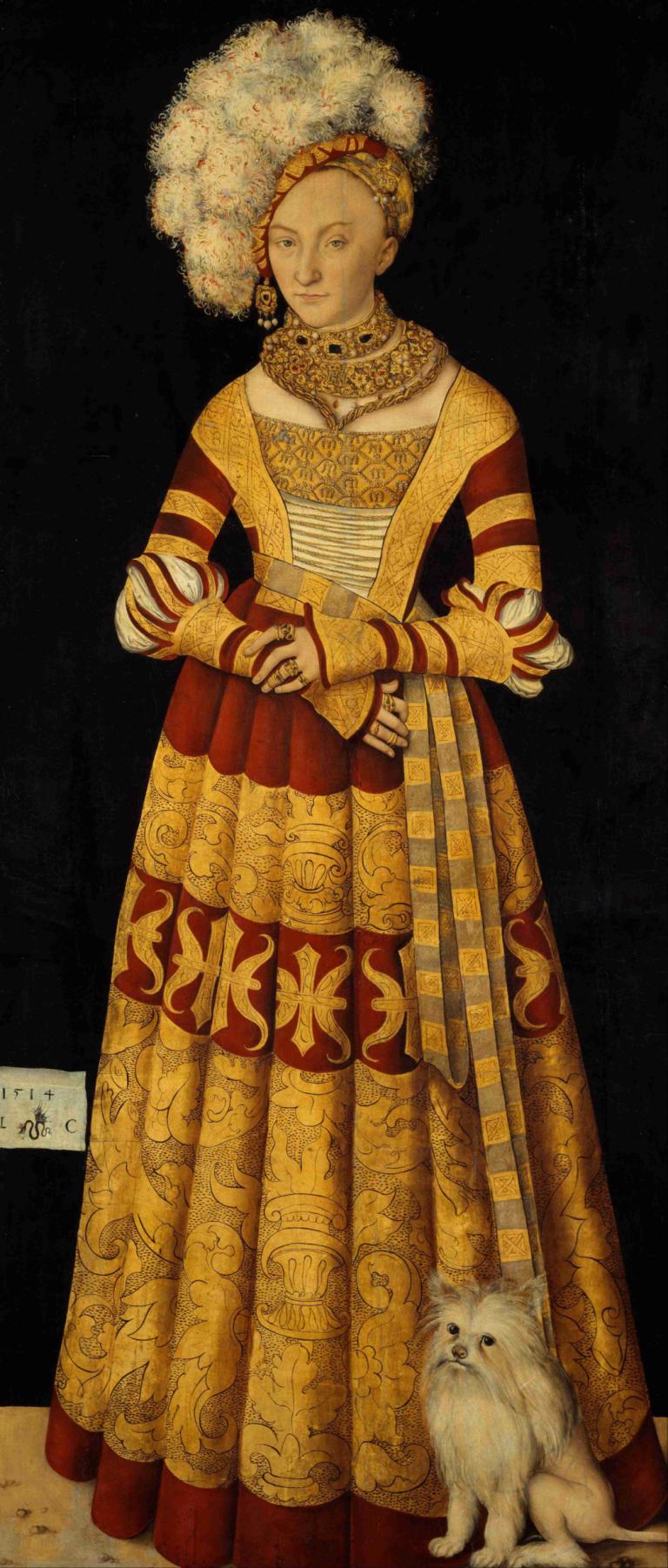 Duchess Katharina von Mecklenburg,Lucas Cranach the Elder,Lucas Cranach der Ältere,Ölgemälde,Ölgemälde