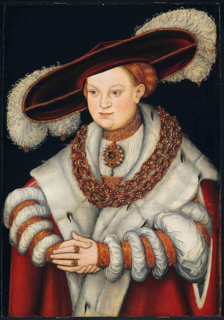 Portrait of Magdalena of Saxony, Wife of Elector Joachim II of Brandenburg,Lucas Cranach the Elder