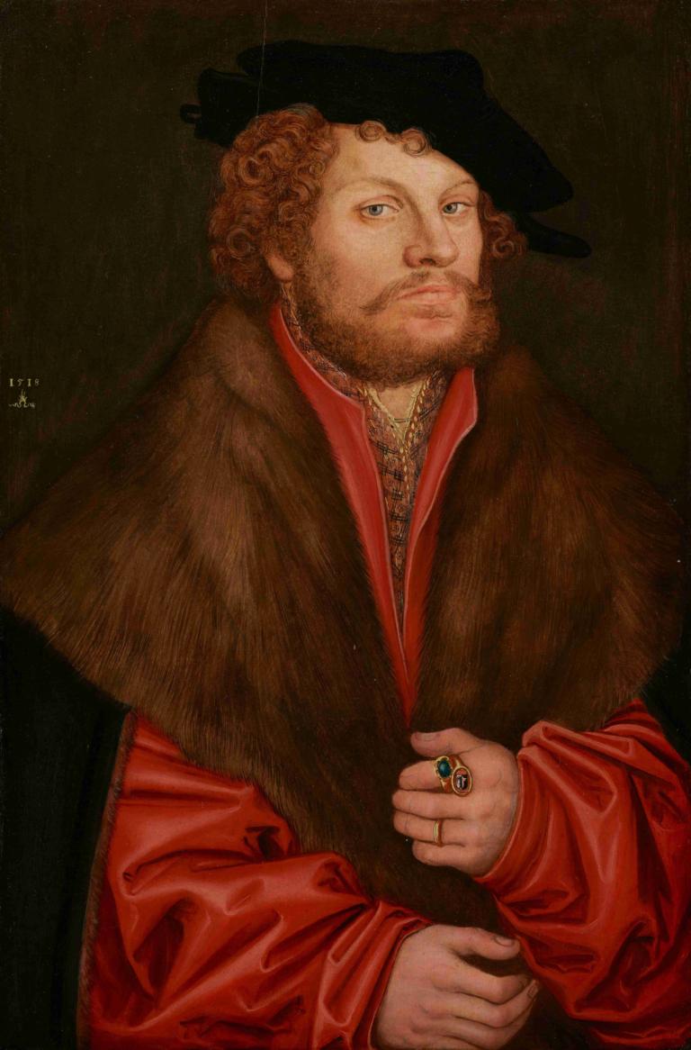 Portrait of Moritz Buchner,Chân dung của Moritz Bunner,Lucas Cranach the Elder,- Anh Lucas Cranchi.