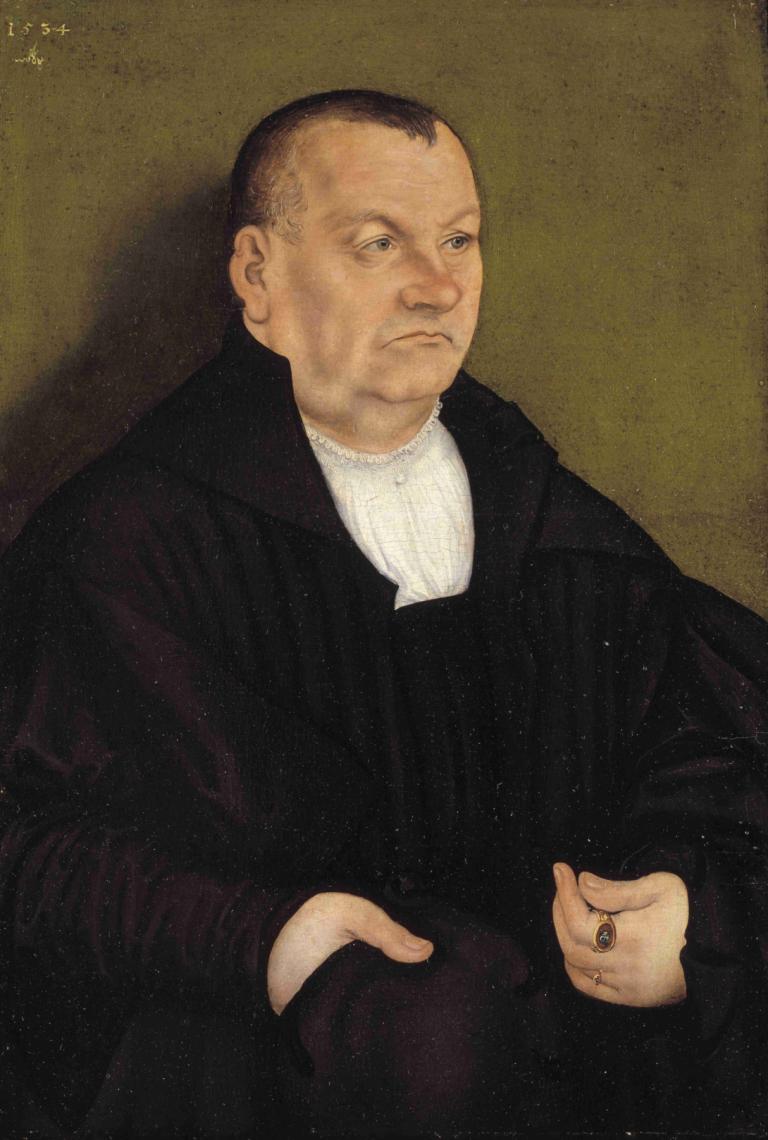 Portrait of a Man,一個男人的肖像,Lucas Cranach the Elder,盧卡斯·克蘭奇長老,油畫,油畫, 1男孩, 男性焦點, 獨奏, 戒指, 珠寶, 黑髮, 實際的, 坐著, 長袖