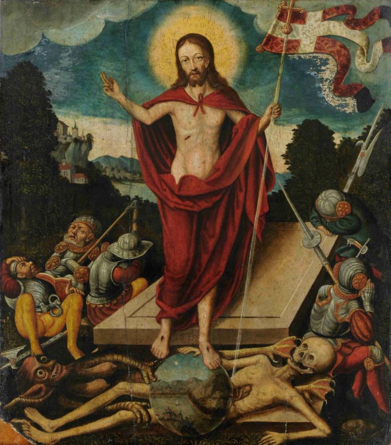 Resurrection Of Christ And The Triumph Over Death And Devil,Lucas Cranach the Elder,Oil Painting,Oil Painting