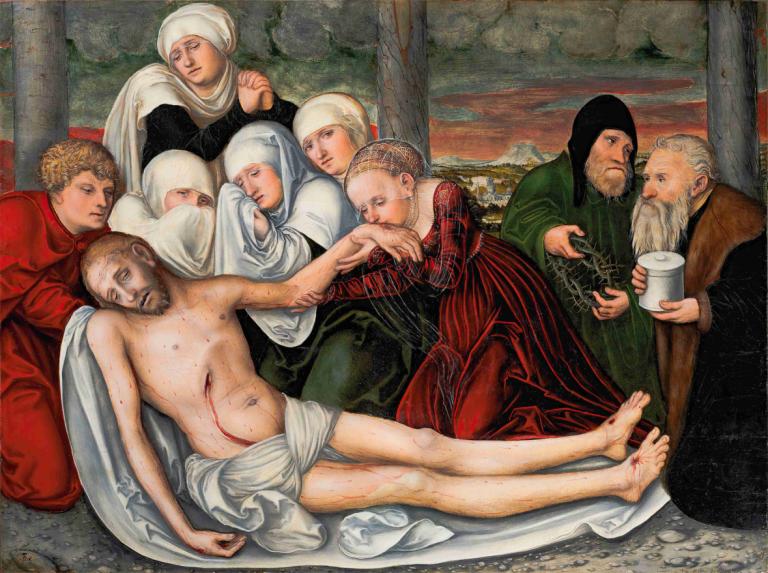 The Lamentation,Žalostinka,Lucas Cranach the Elder,Lucas Cranach starejši,Oljna slika,Oljna slika