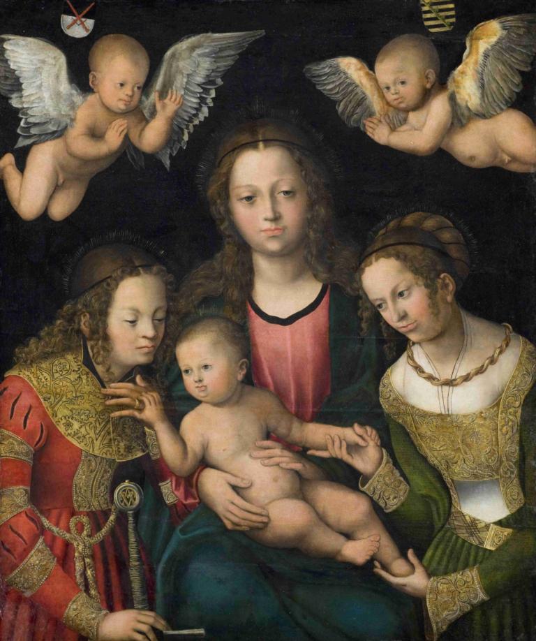 Virgin and Child with the Saints Catherine and Barbara,Fecioara și Pruncul cu Sfintele Ecaterina și Barbara