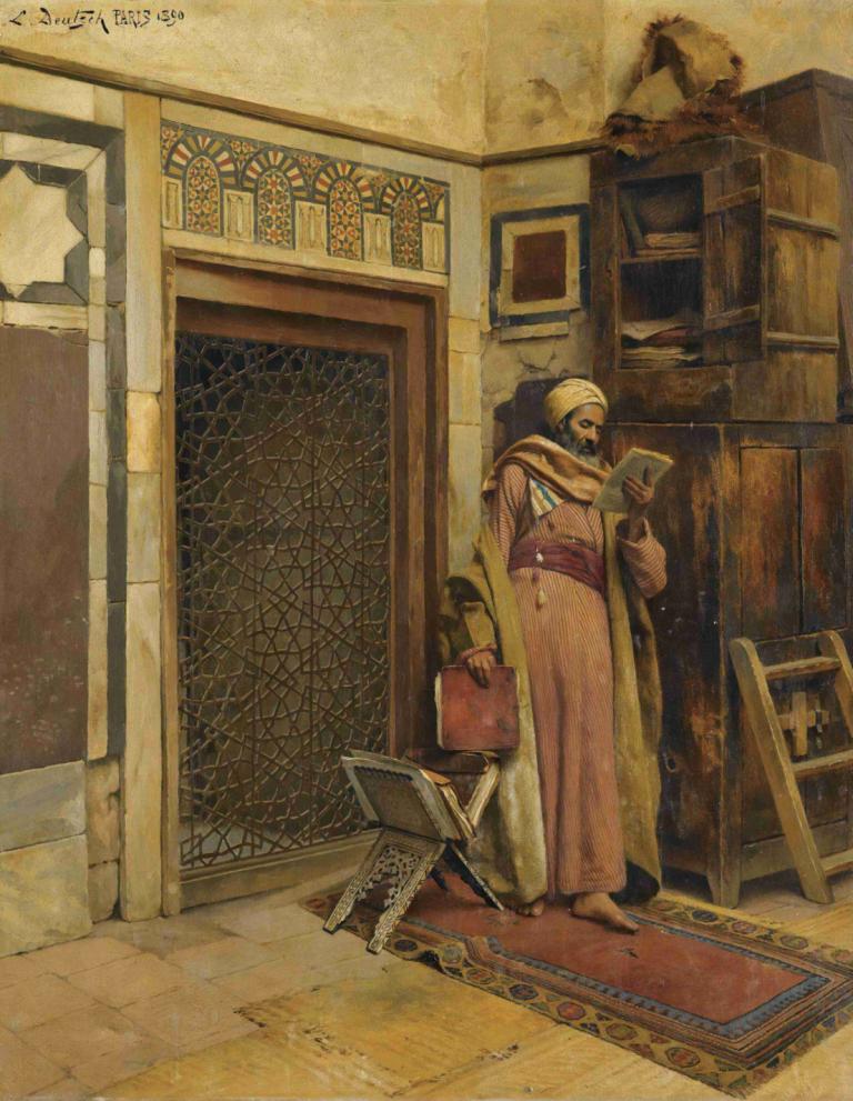 The scholar,Učenec,Ludwig Deutsch,Ludwig Němec,Olejomalba,Olejomalba, kufr, tradiční média, 1 kluk, sólo