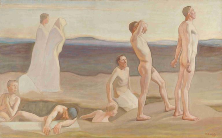 Resurrection,การฟื้นคืนชีพ,Magnus Enckell,แมกนัส เอนเคอร์,จิตรกรรมสีน้ำมัน,จิตรกรรมสีน้ำมัน