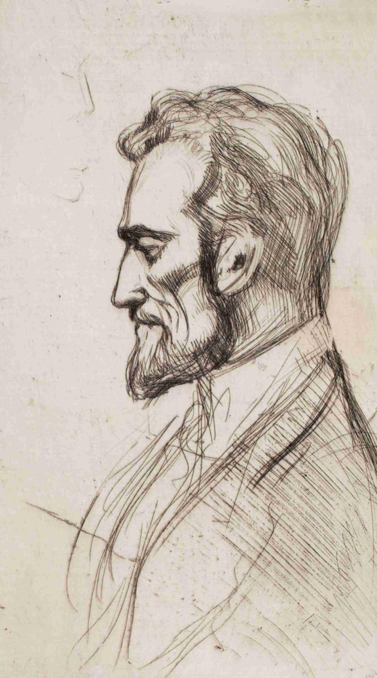 Robert Kajanus in Profile,ประวัติของโรเบิร์ต คาจานุส,Magnus Enckell,แมกนัส เอนเคอร์,ร่าง,ร่าง, เด็กชาย 1 คน