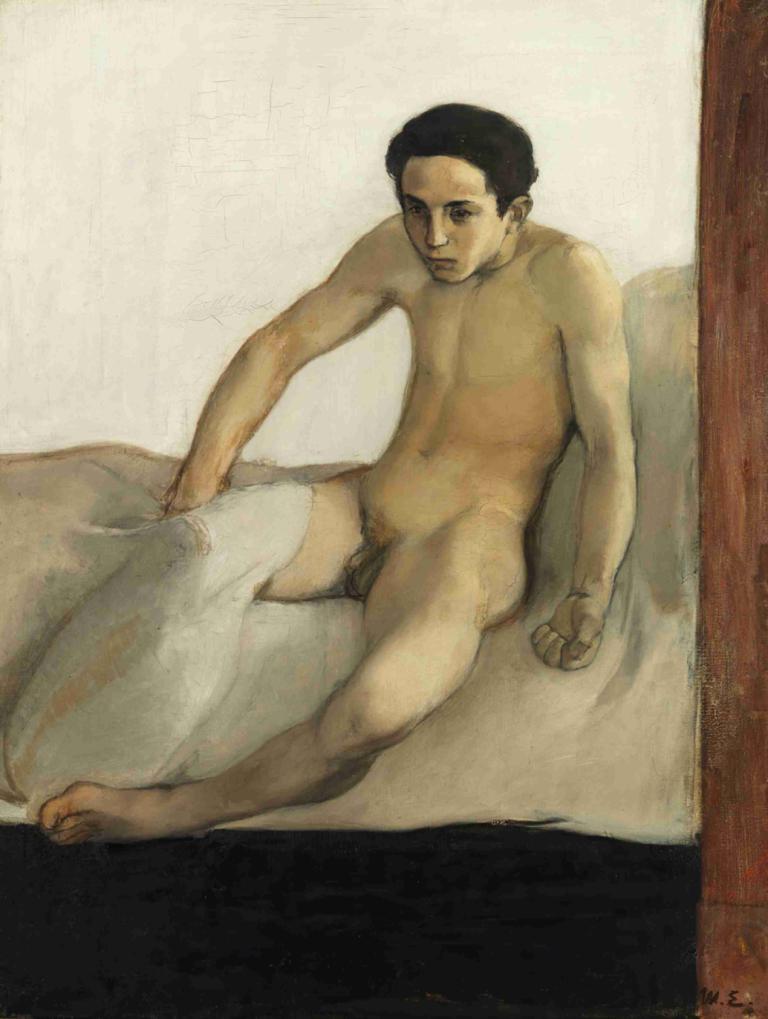 The Awakening,"ตื่น",Magnus Enckell,แมกนัส เอนเคอร์,จิตรกรรมสีน้ำมัน,จิตรกรรมสีน้ำมัน, โฟกัสชาย, เดี่ยว