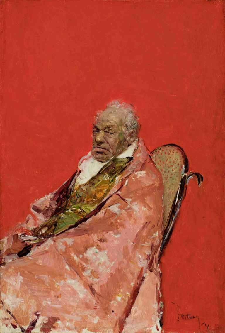 An Ecclesiastic,Un ecclésiastique,Mariano Fortuny Marsal,Peinture à l'huile,Peinture à l'huile, 1garçon