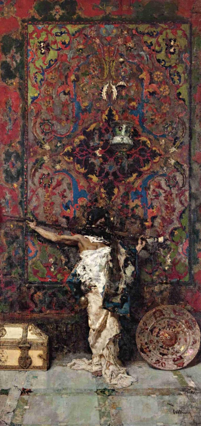 Arabe Delante De Un Tapiz [Arab Before a Tapestry],Arabe Delante De Un Tapiz [Араб перед гобеленом]