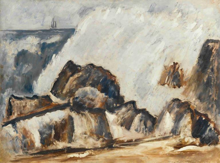 Storm Wave,Sóng bão.,Marsden Hartley,- Tôi là Masden Hartley.,Tranh sơn dầu,Tranh sơn dầu