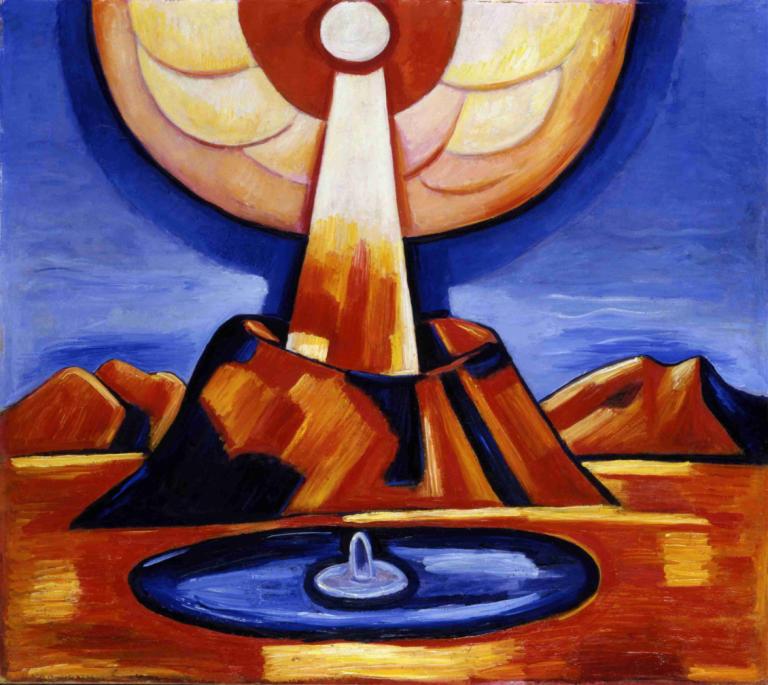 Yliaster (Paracelsus),Marsden Hartley,Oliemaleri,Oliemaleri, ingen mennesker, solo, vandscootere