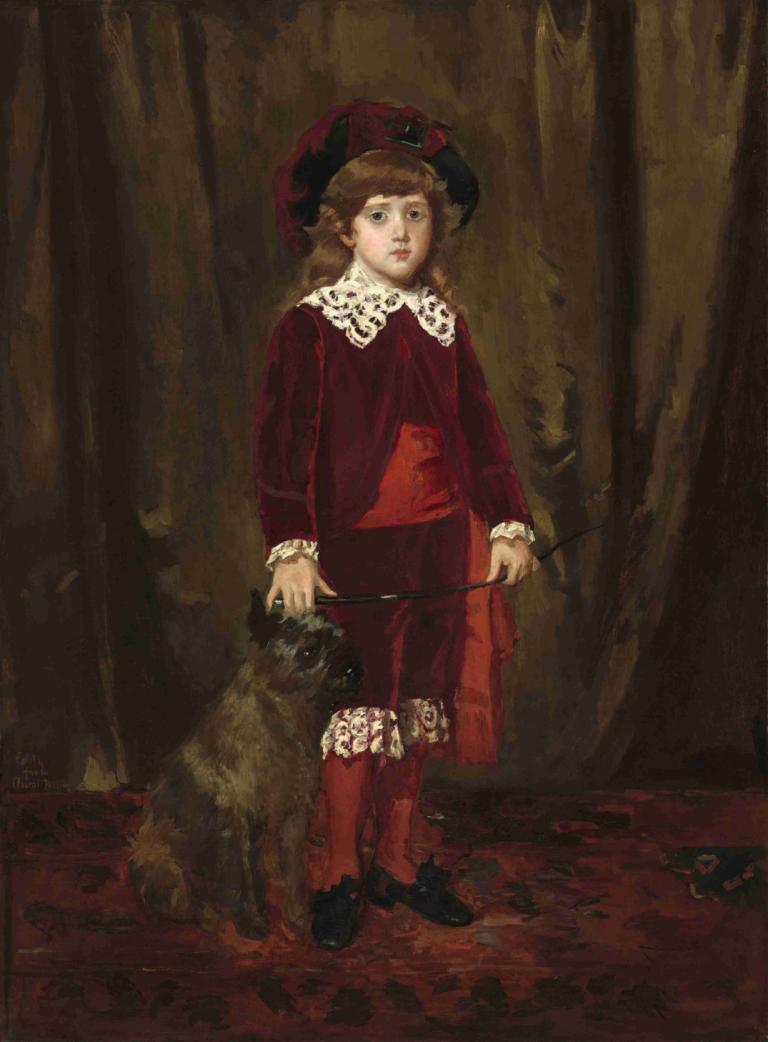 Eddy Cassatt (Edward Buchanan Cassatt),Mary Cassatt,Oljemålning,Oljemålning, 1 tjej, solo, hatt, innehav