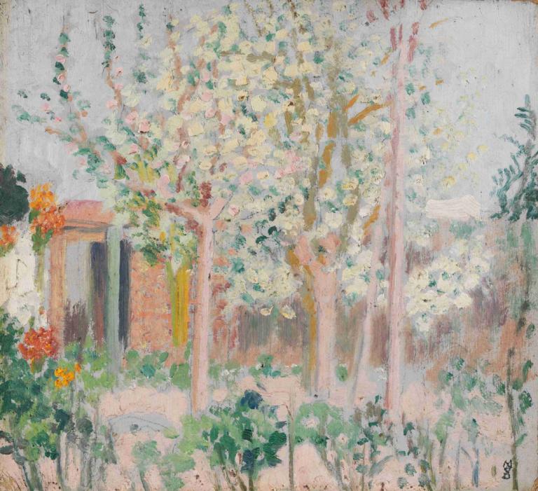 Bouquet d'arbres en fleurs,Maurice Denis,Illustration,Illustration, no humans, tree, outdoors