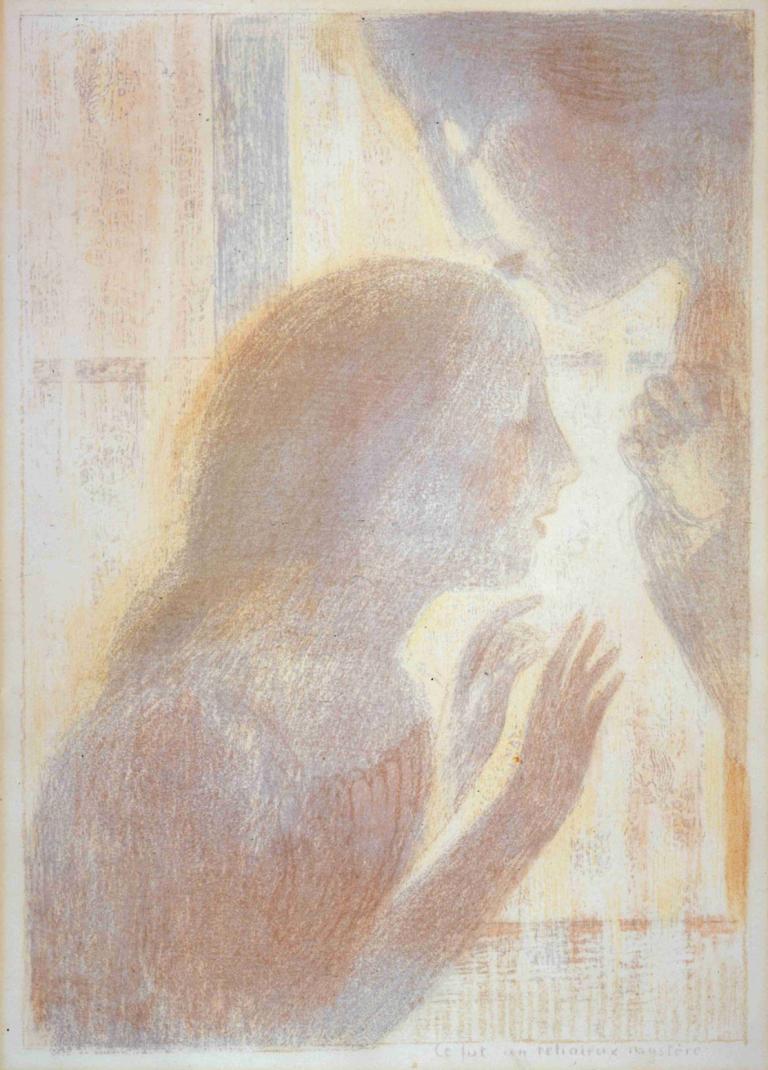 Ce fut un religieux mystère,Het was een religieus mysterie,Maurice Denis,Illustratie,Illustratie, 1meisje