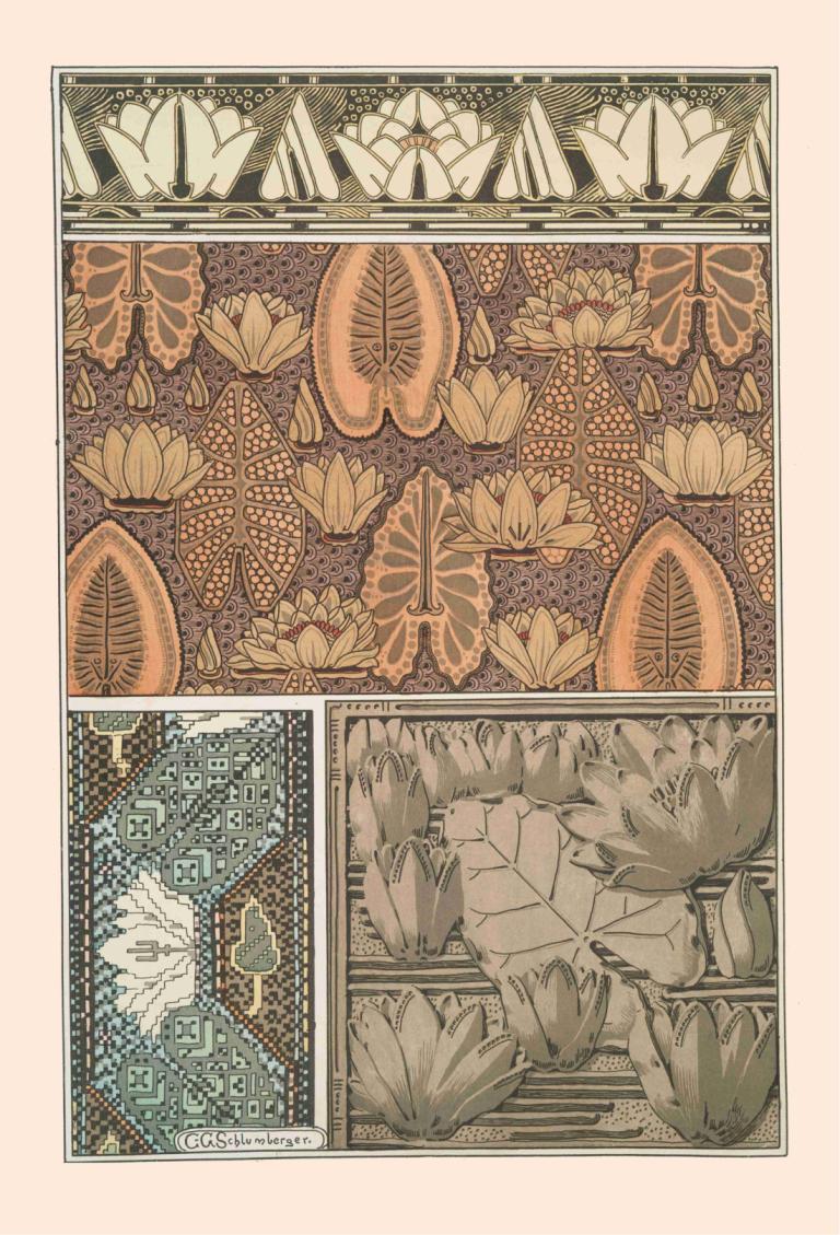 Nénuphar 3,Maurice Pillard Verneuil,Illustration,Illustration, flower, no humans, comic, still life, leaf