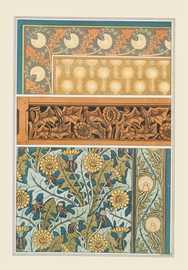 Pissenlit 2,Maurice Pillard Verneuil,Illustration,Illustration, fleur, feuille, usine, fleur jaune