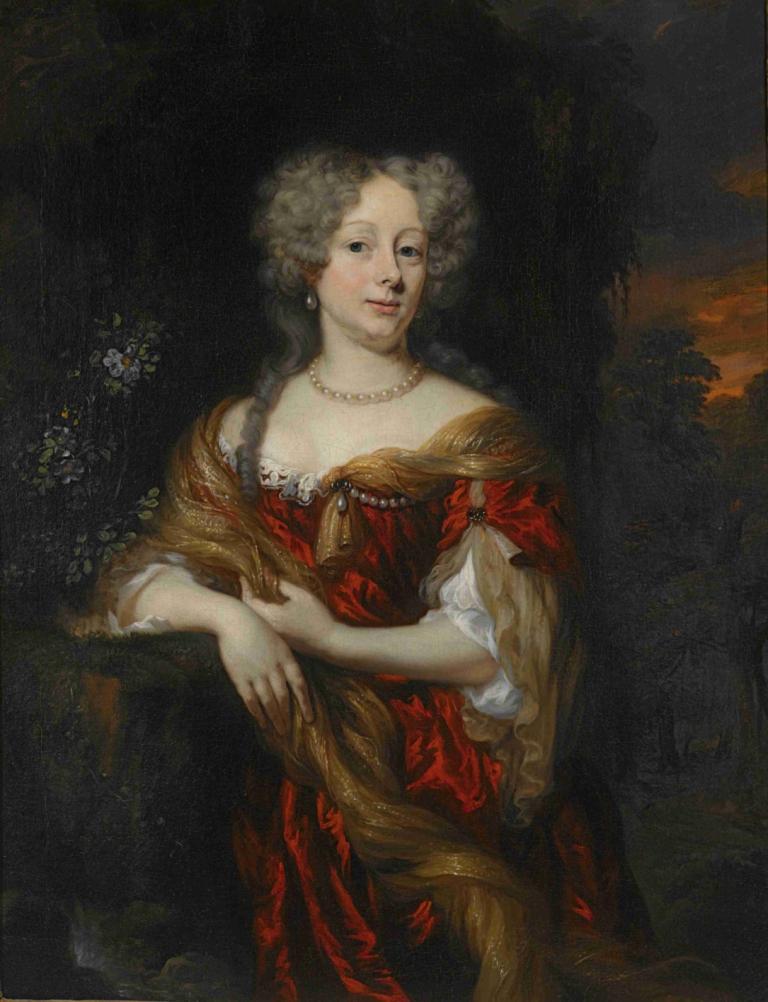 Portrait of a Lady,Porträt einer Dame,Nicolaes Maes,Ölgemälde,Ölgemälde, Kunstparodie, 1Mädchen, Schmuck