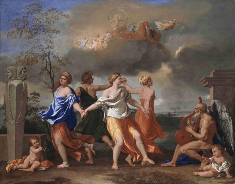 A Dance to the Music of Time,Nicolas Poussin,Oil Painting,Oil Painting, fine art parody, parody