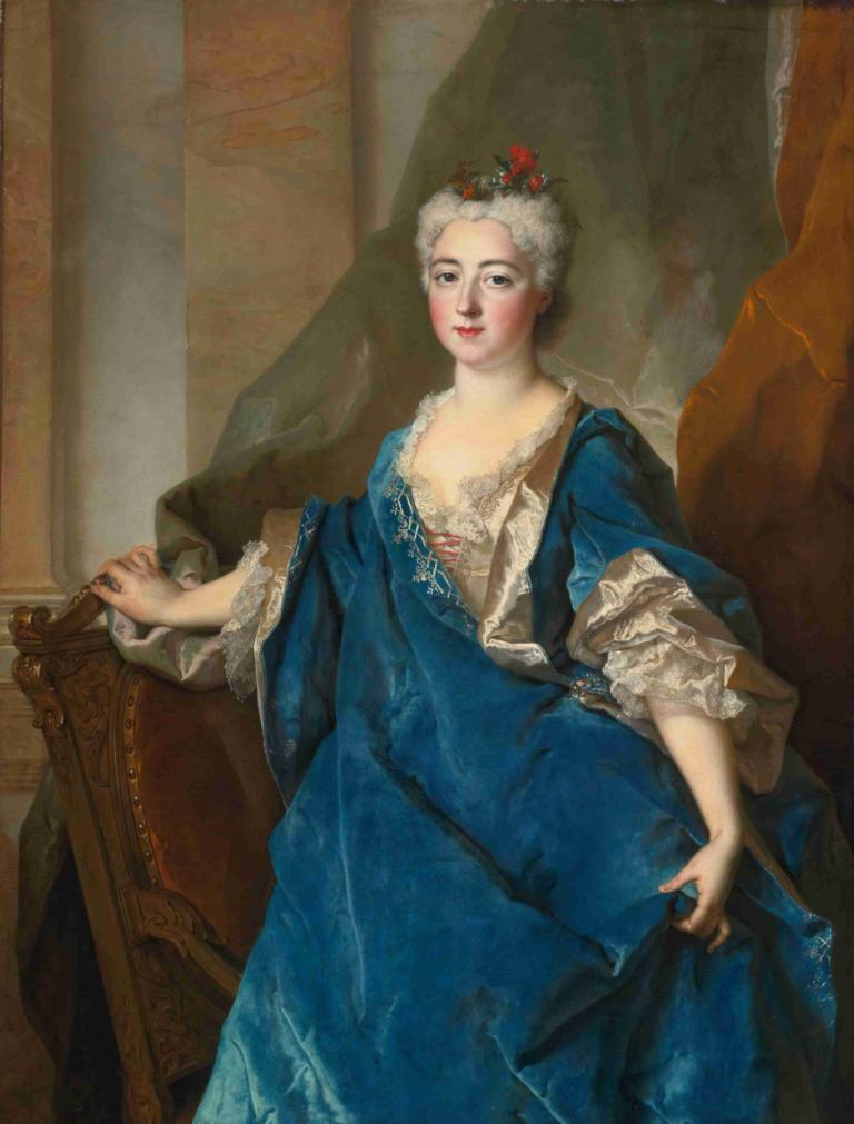 Portrait of The Baronne De Besenval,Paroni de Besenvalin muotokuva,Nicolas de Largillière,Öljymaalaus