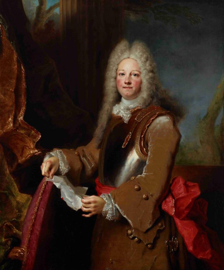 Portrait of an officer,Portræt af en officer,Nicolas de Largillière,Oliemaleri,Oliemaleri, realistisk