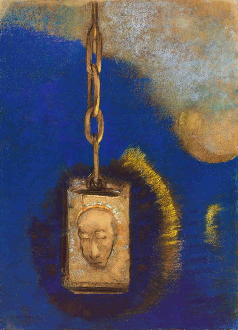 The Beacon,Das Leuchtfeuer,Odilon Redon,Ölgemälde,Ölgemälde, Solo, männlicher Fokus, 1Junge