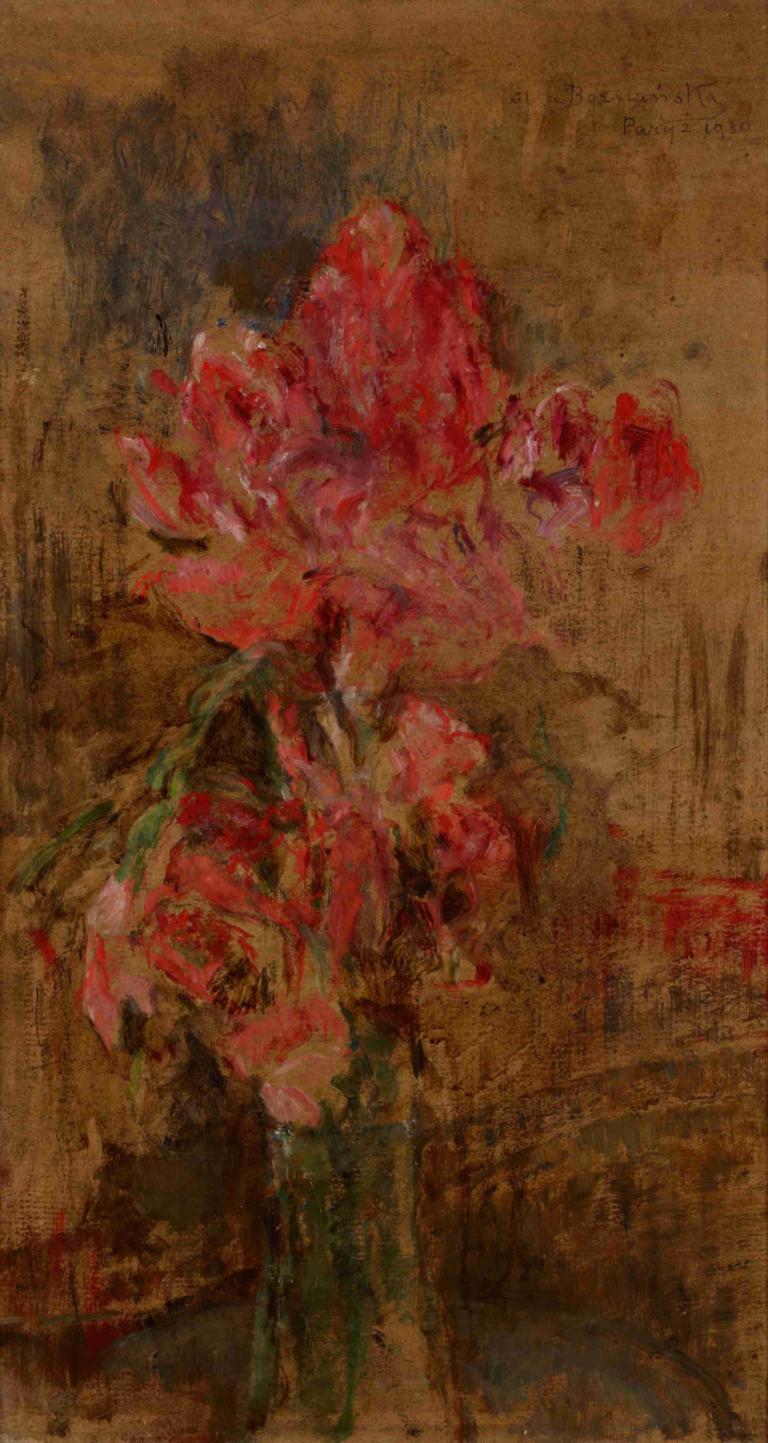 Gladioli,Гладиолусы,Olga Boznanska,Ольга Бознанска,Картина Маслом,Картина Маслом, цветок, соло