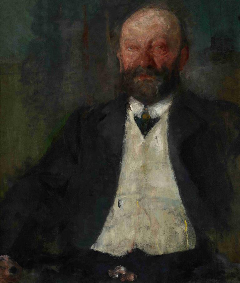 Portrait of Adam Nowina Boznański, Artist's Father,Porträtt av Adam Nowina Boznański, konstnärens far