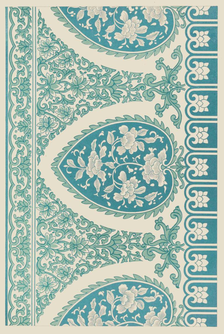 Examples of Chinese ornament, Pl.02,Exemple de ornamente chinezești, Pl.02,Owen Jones,Ilustrație,Ilustrație