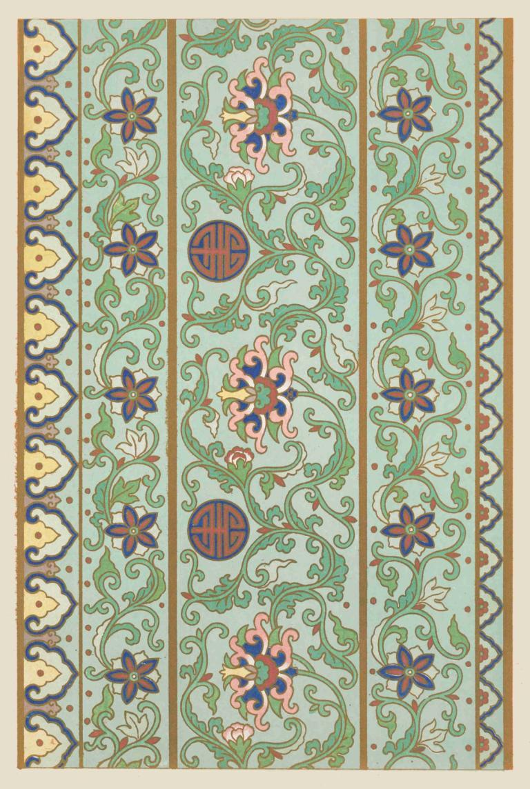 Examples of Chinese ornament, Pl.29,Çin süsleme örnekleri, Pl.29,Owen Jones,İllüstrasyon,İllüstrasyon