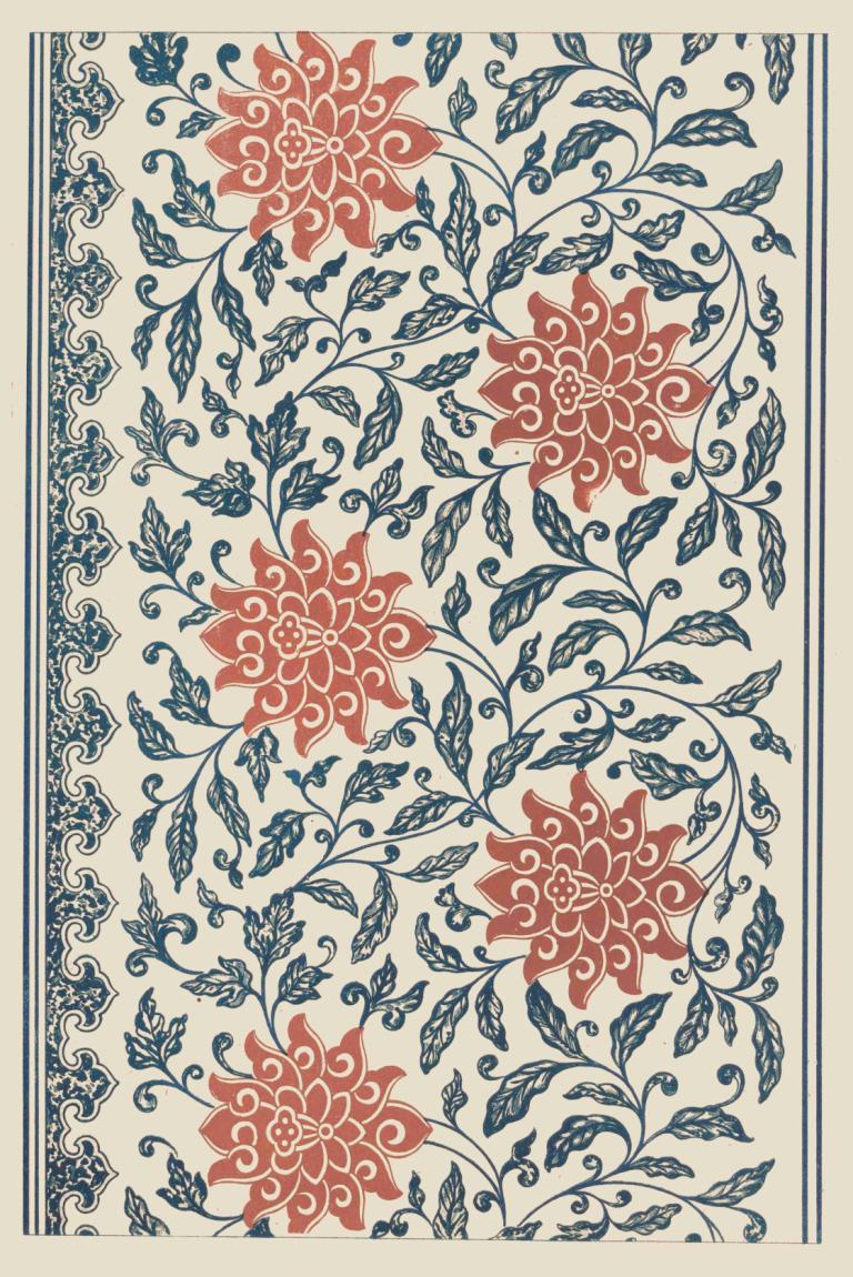 Examples of Chinese ornament, Pl.41,Eksempler på kinesisk ornament, Pl.41,Owen Jones,Illustrasjon