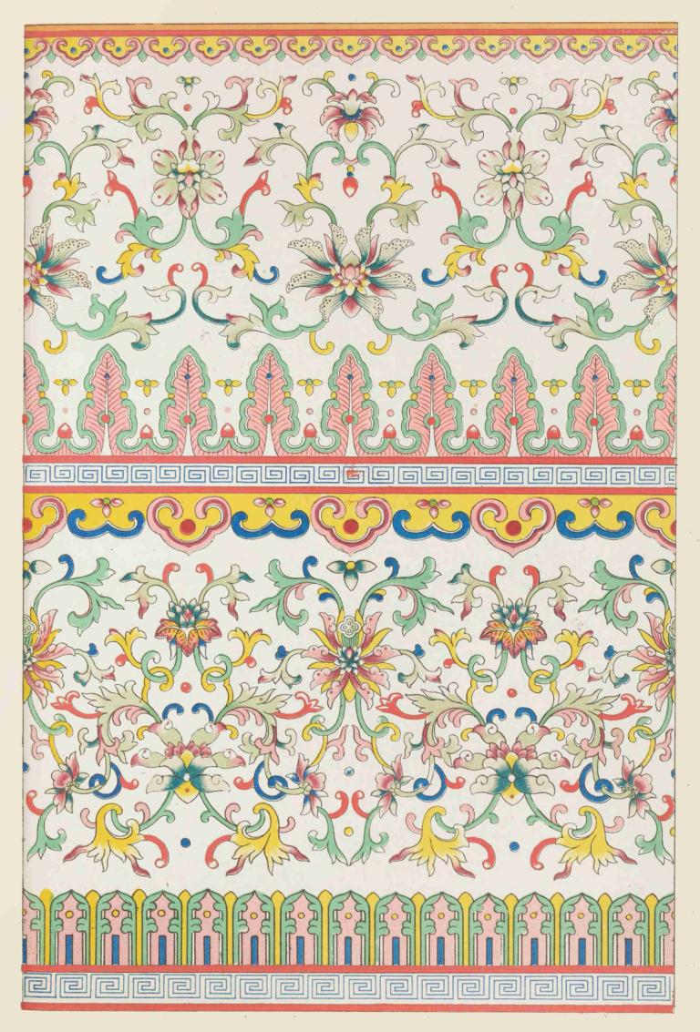 Examples of Chinese ornament, Pl.59,Příklady čínského ornamentu, Pl.59,Owen Jones,Ilustrace,Ilustrace