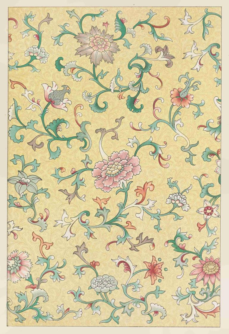 Examples of Chinese ornament, Pl.74,Voorbeelden van Chinees ornament, Pl.74,Owen Jones,Illustratie