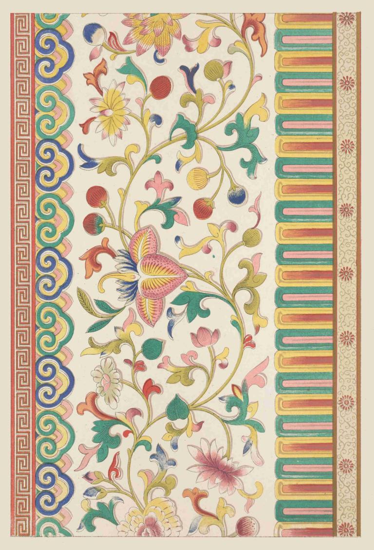 Examples of Chinese ornament, Pl.87,Esempi di ornamenti cinesi, Pl.87,Owen Jones,Illustrazione,Illustrazione