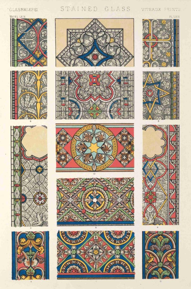 Stained Glass,Витраж,Owen Jones,Оуэн Джонс,Иллюстрация,Иллюстрация, искусство модерн, покемон (существо)